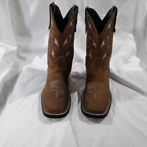 Caballo Dorado Women's Brown Embroidered Cowboy Boots